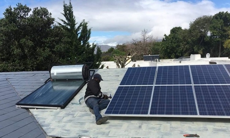 Solar panel installation