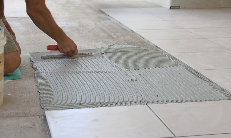 Tile installation